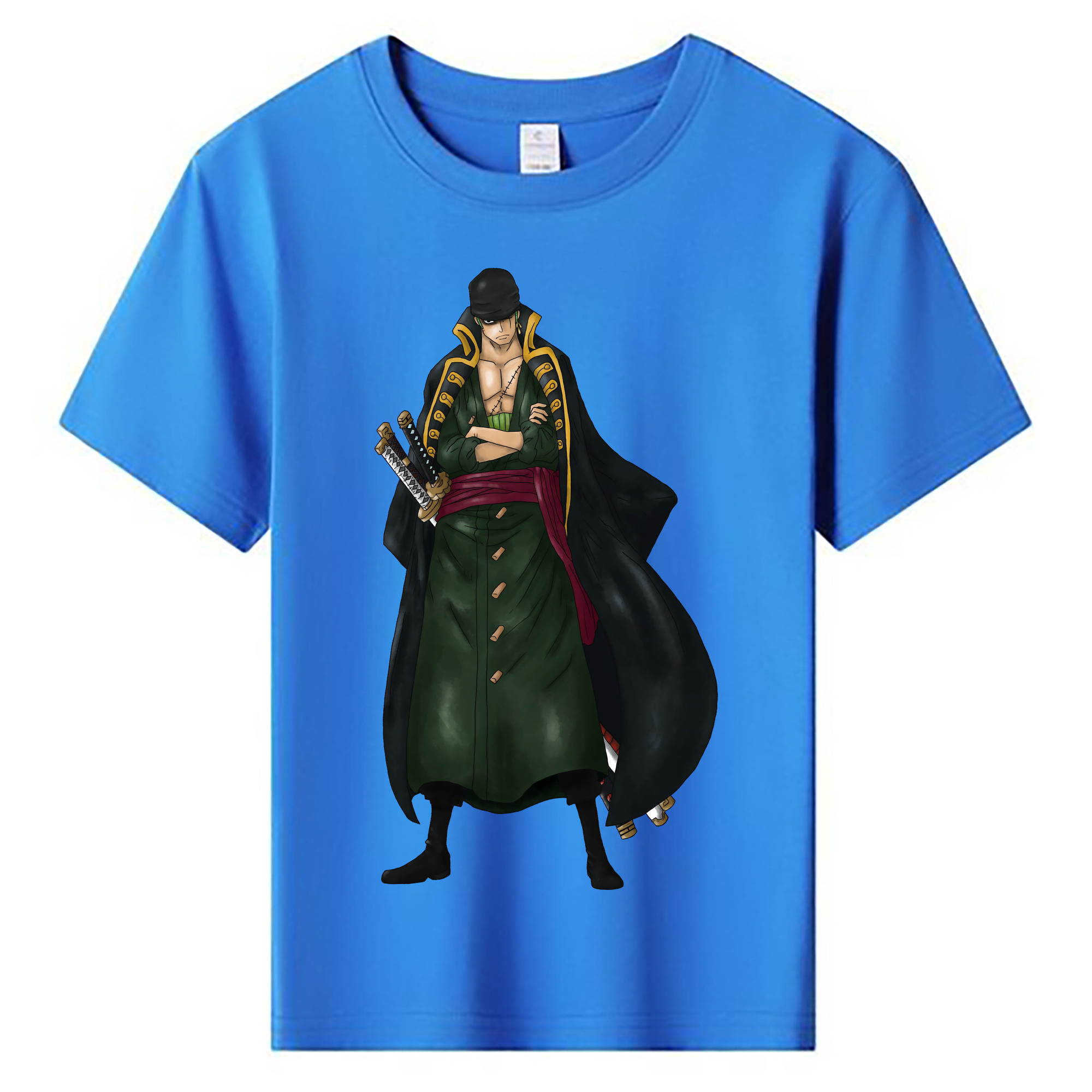 ワンピース ロロノア・ゾロ ONE PIECE Roronoa Zoro 綿100％キッズTシャツ（フロントプリント）